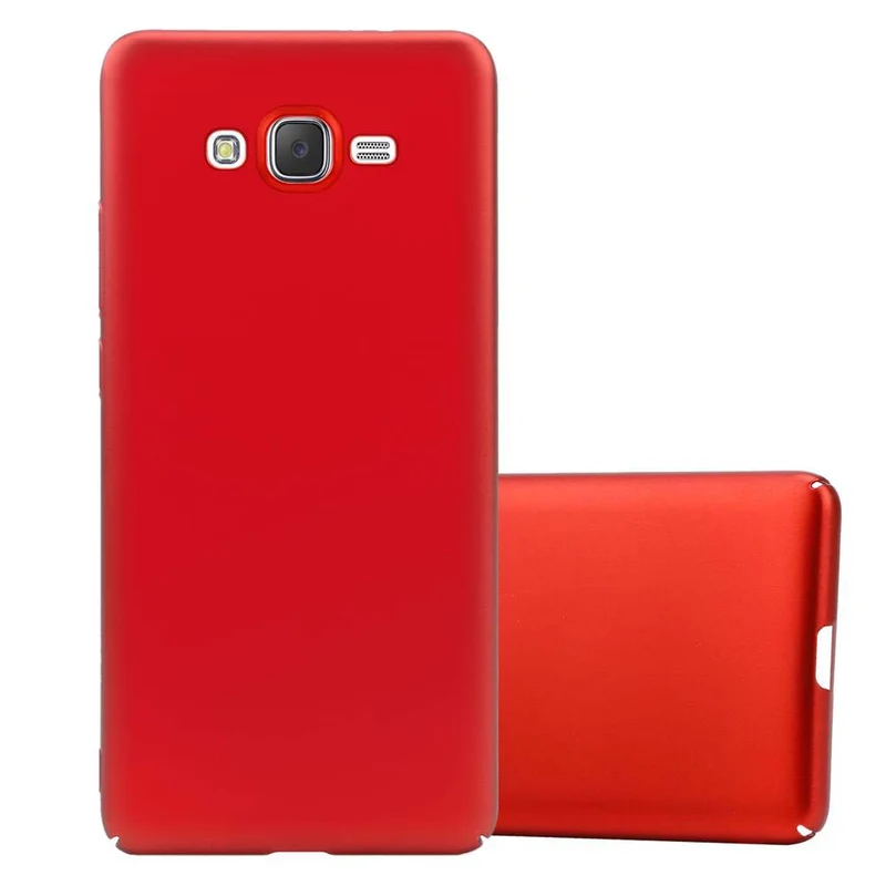 Cadorabo Hülle kompatibel mit Samsung Galaxy J7 2015 Hard Case Schutzhülle in Metall Optik gegen Kratzer und Stöße