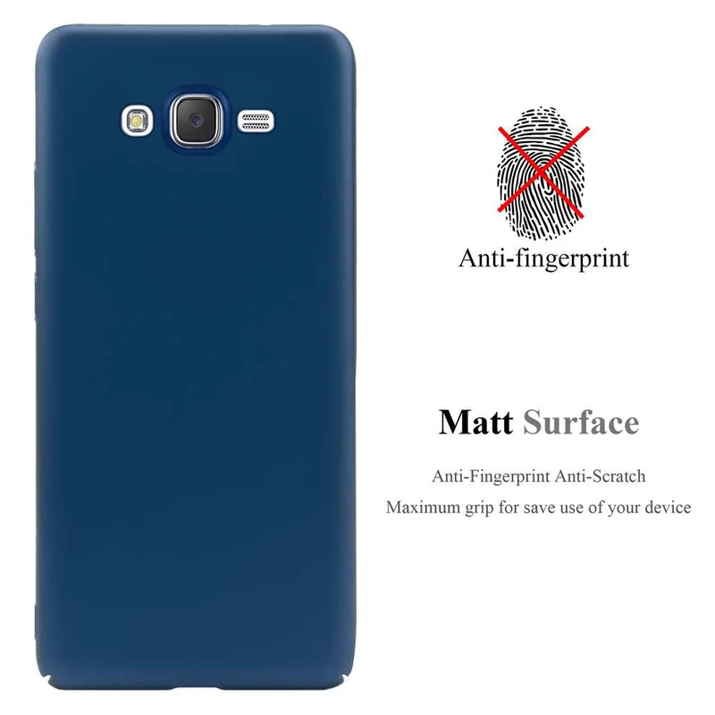 Cadorabo Hülle kompatibel mit Samsung Galaxy J7 2015 Hard Case Schutzhülle in Metall Optik gegen Kratzer und Stöße