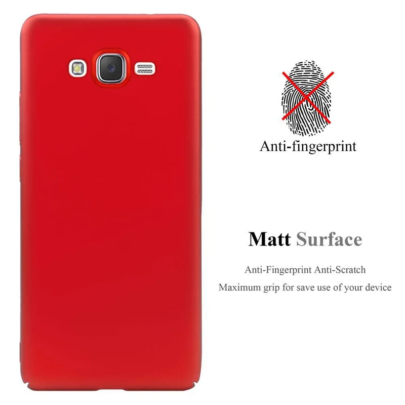 Cadorabo Hülle kompatibel mit Samsung Galaxy J7 2015 Hard Case Schutzhülle in Metall Optik gegen Kratzer und Stöße
