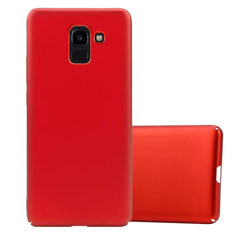 Cadorabo Hülle kompatibel mit Samsung Galaxy J6 2018 Hard Case Schutzhülle in Metall Optik gegen Kratzer und Stöße