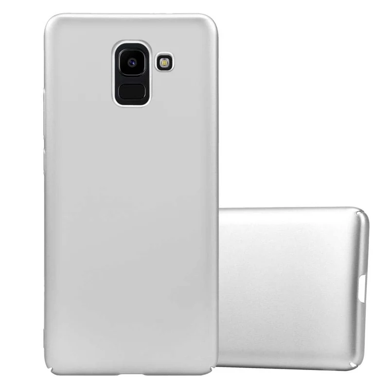 Cadorabo Hülle kompatibel mit Samsung Galaxy J6 2018 Hard Case Schutzhülle in Metall Optik gegen Kratzer und Stöße