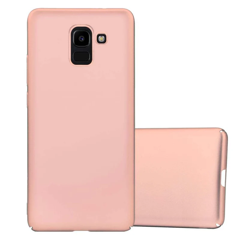 Cadorabo Hülle kompatibel mit Samsung Galaxy J6 2018 Hard Case Schutzhülle in Metall Optik gegen Kratzer und Stöße