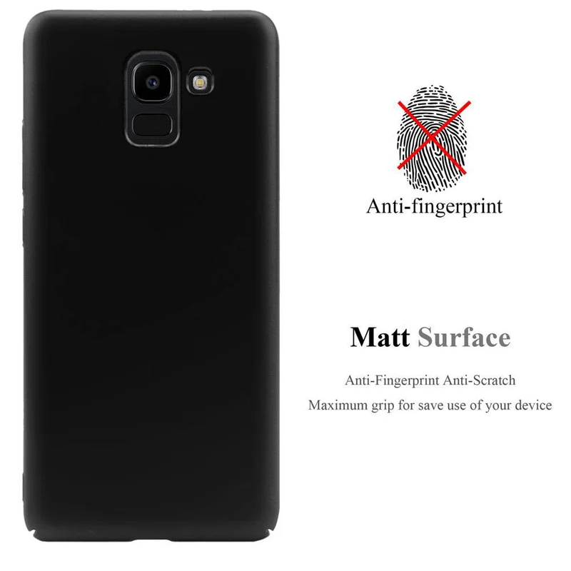 Cadorabo Hülle kompatibel mit Samsung Galaxy J6 2018 Hard Case Schutzhülle in Metall Optik gegen Kratzer und Stöße