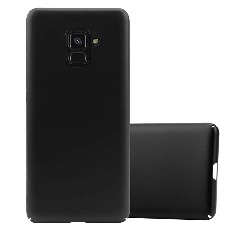 Cadorabo Hülle kompatibel mit Samsung Galaxy A8 2018 Hard Case Schutzhülle in Metall Optik gegen Kratzer und Stöße