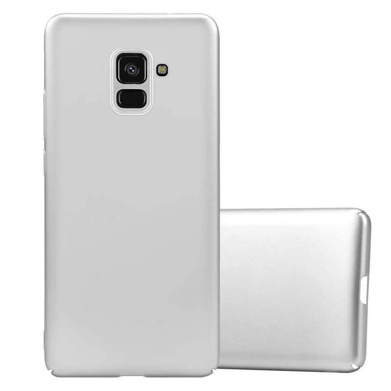 Cadorabo Hülle kompatibel mit Samsung Galaxy A8 2018 Hard Case Schutzhülle in Metall Optik gegen Kratzer und Stöße