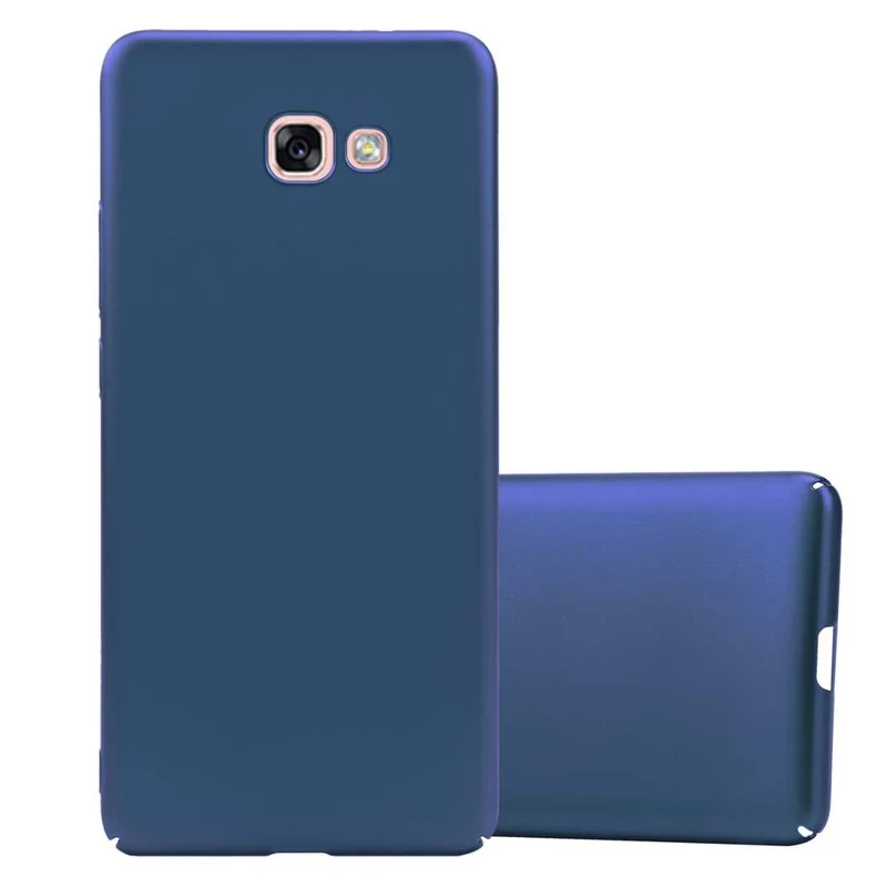 Cadorabo Hülle kompatibel mit Samsung Galaxy A7 2017 Hard Case Schutzhülle in Metall Optik gegen Kratzer und Stöße