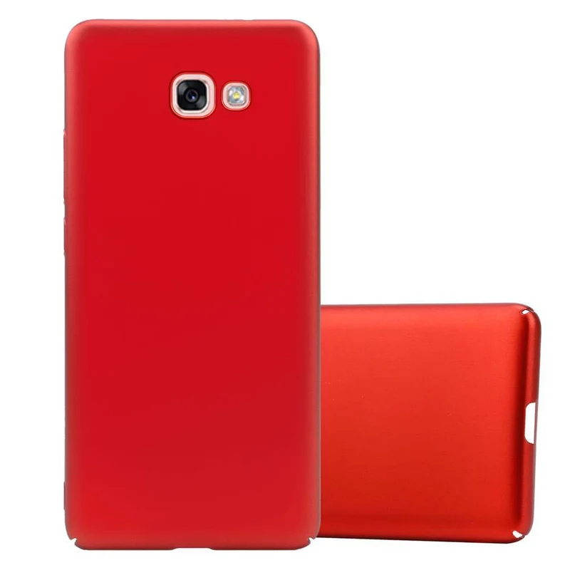 Cadorabo Hülle kompatibel mit Samsung Galaxy A7 2017 Hard Case Schutzhülle in Metall Optik gegen Kratzer und Stöße