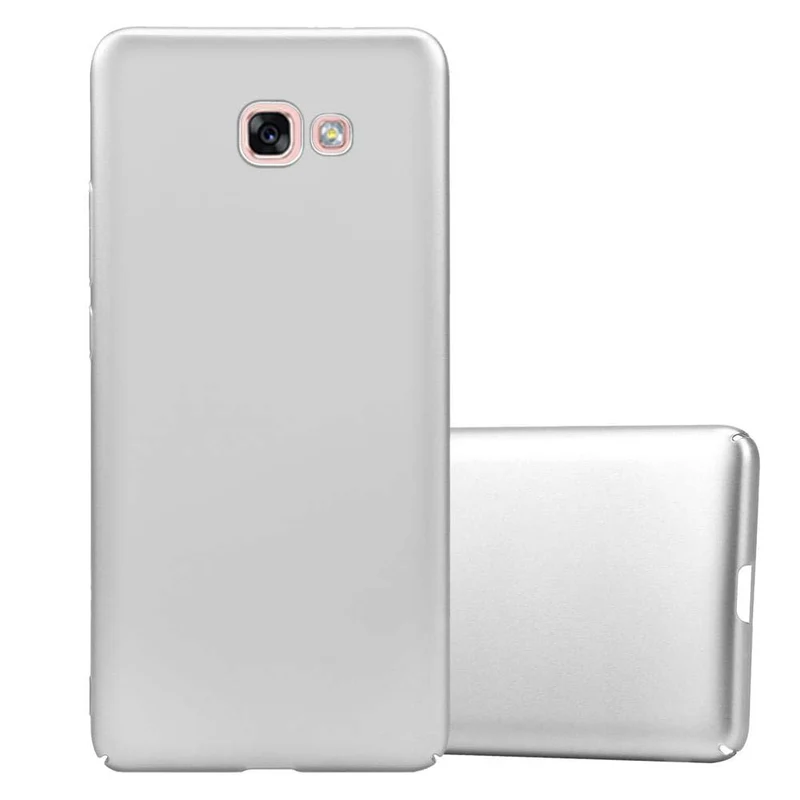 Cadorabo Hülle kompatibel mit Samsung Galaxy A7 2017 Hard Case Schutzhülle in Metall Optik gegen Kratzer und Stöße