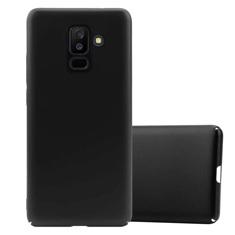 Cadorabo Hülle kompatibel mit Samsung Galaxy A6 PLUS 2018 Hard Case Schutzhülle in Metall Optik gegen Kratzer und Stöße