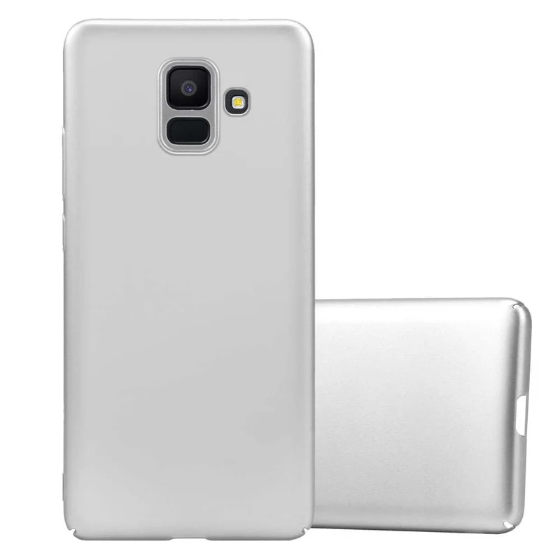Cadorabo Hülle kompatibel mit Samsung Galaxy A6 2018 Hard Case Schutzhülle in Metall Optik gegen Kratzer und Stöße
