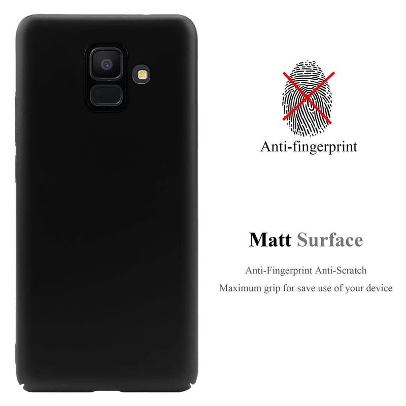 Cadorabo Hülle kompatibel mit Samsung Galaxy A6 2018 Hard Case Schutzhülle in Metall Optik gegen Kratzer und Stöße