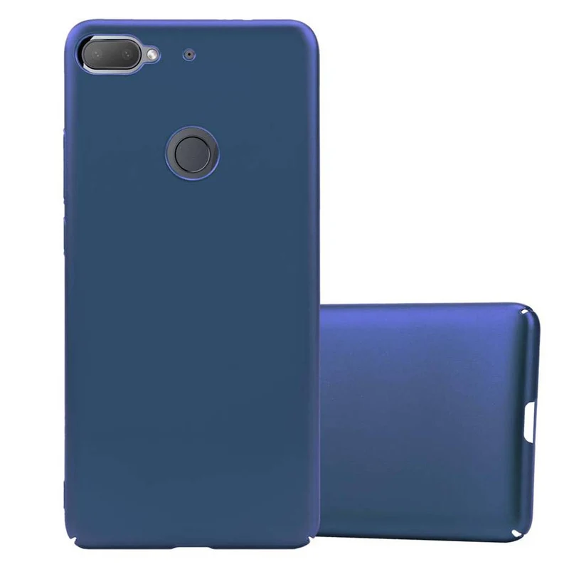 Cadorabo Hülle kompatibel mit HTC Desire 12 PLUS Hard Case Schutzhülle in Metall Optik gegen Kratzer und Stöße