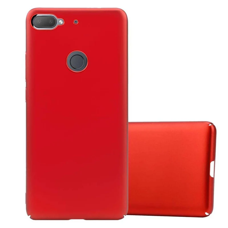 Cadorabo Hülle kompatibel mit HTC Desire 12 PLUS Hard Case Schutzhülle in Metall Optik gegen Kratzer und Stöße