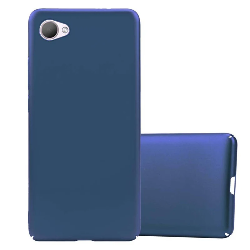 Cadorabo Hülle kompatibel mit HTC Desire 12 Hard Case Schutzhülle in Metall Optik gegen Kratzer und Stöße