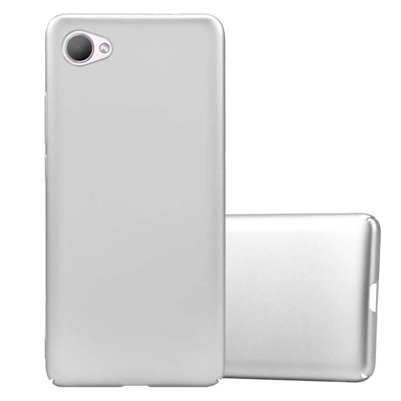 Cadorabo Hülle kompatibel mit HTC Desire 12 Hard Case Schutzhülle in Metall Optik gegen Kratzer und Stöße