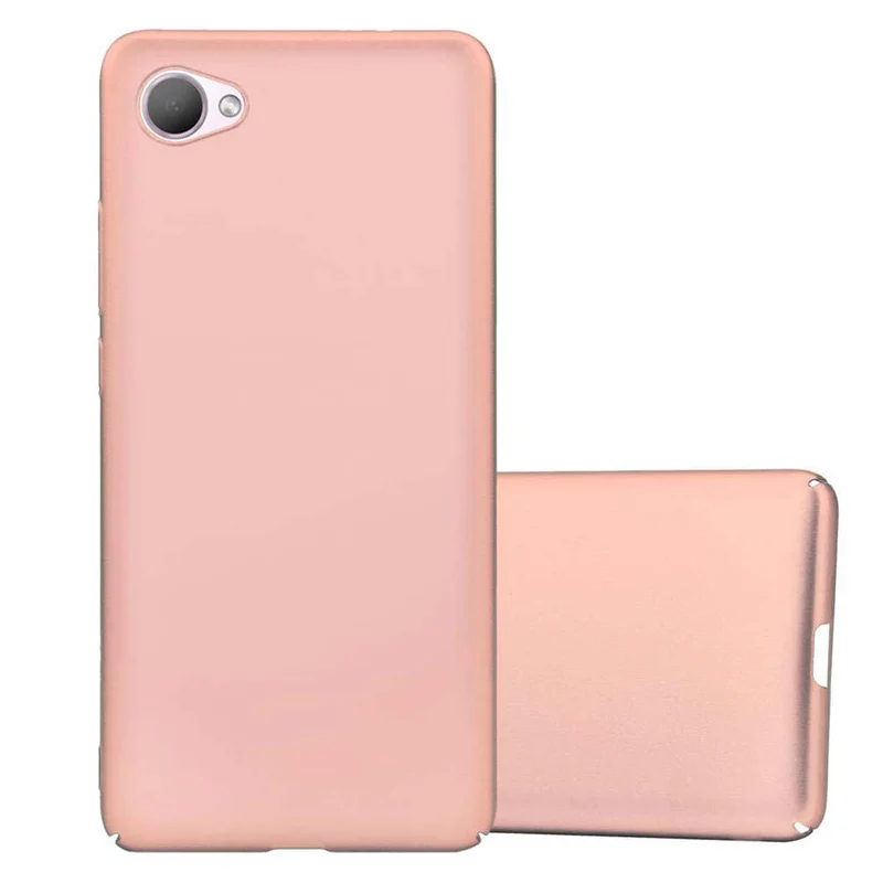 Cadorabo Hülle kompatibel mit HTC Desire 12 Hard Case Schutzhülle in Metall Optik gegen Kratzer und Stöße