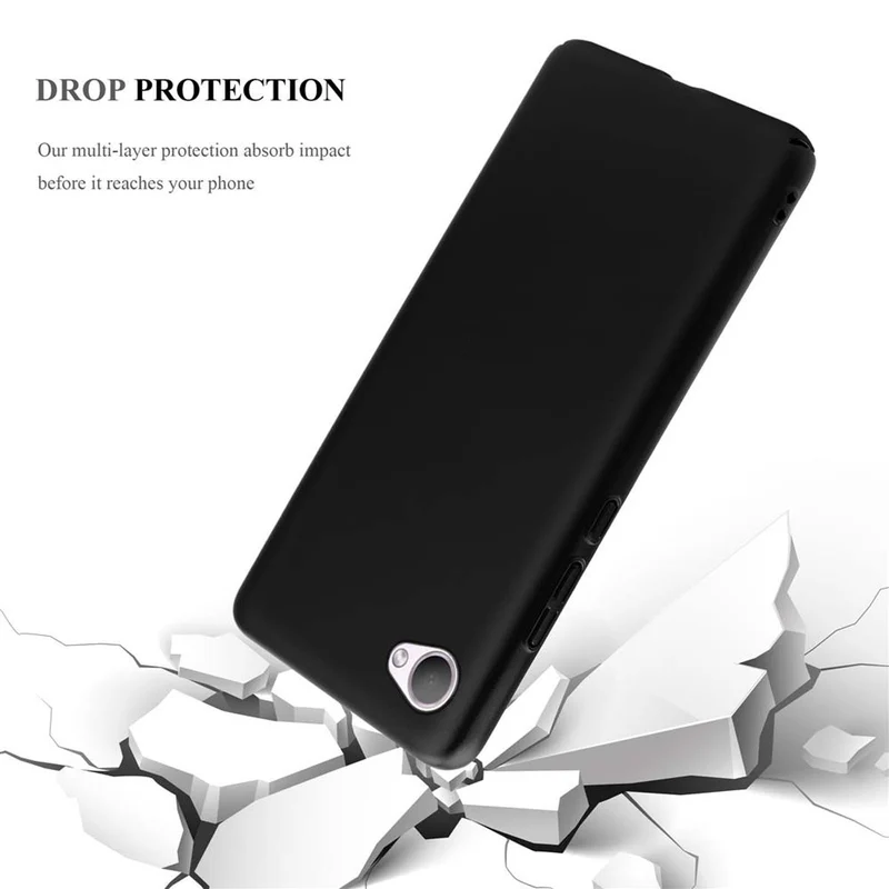 Cadorabo Hülle kompatibel mit HTC Desire 12 Hard Case Schutzhülle in Metall Optik gegen Kratzer und Stöße