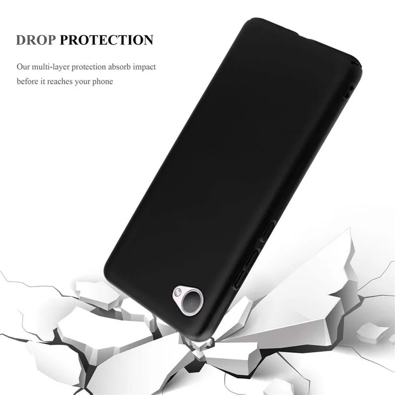 Cadorabo Hülle kompatibel mit HTC Desire 12 Hard Case Schutzhülle in Metall Optik gegen Kratzer und Stöße