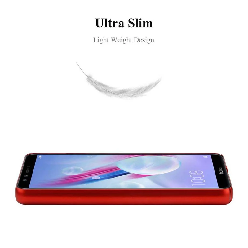 Cadorabo Hülle kompatibel mit Honor 9 LITE Hard Case Schutzhülle in Metall Optik gegen Kratzer und Stöße