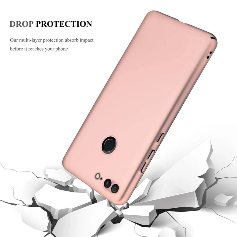 Cadorabo Hülle kompatibel mit Honor 9 LITE Hard Case Schutzhülle in Metall Optik gegen Kratzer und Stöße