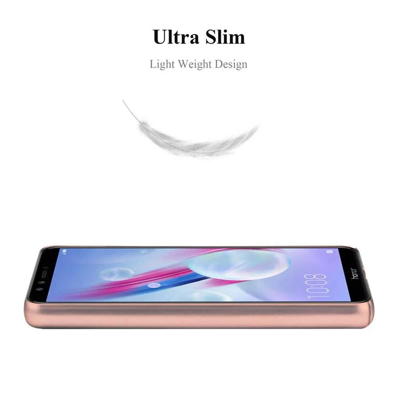 Cadorabo Hülle kompatibel mit Honor 9 LITE Hard Case Schutzhülle in Metall Optik gegen Kratzer und Stöße