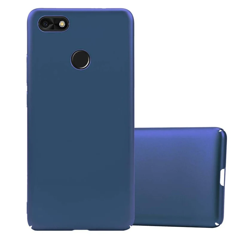 Cadorabo Hülle kompatibel mit Huawei Y6 PRO 2017 Hard Case Schutzhülle in Metall Optik gegen Kratzer und Stöße
