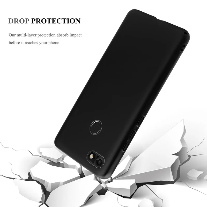 Cadorabo Hülle kompatibel mit Huawei Y6 PRO 2017 Hard Case Schutzhülle in Metall Optik gegen Kratzer und Stöße