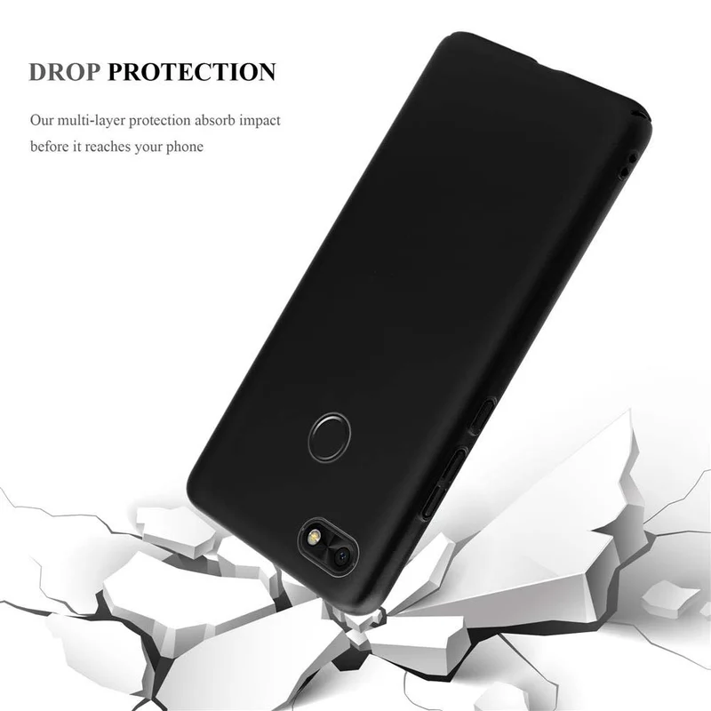 Cadorabo Hülle kompatibel mit Huawei Y6 PRO 2017 Hard Case Schutzhülle in Metall Optik gegen Kratzer und Stöße
