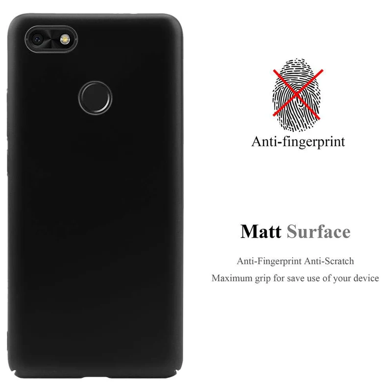 Cadorabo Hülle kompatibel mit Huawei Y6 PRO 2017 Hard Case Schutzhülle in Metall Optik gegen Kratzer und Stöße