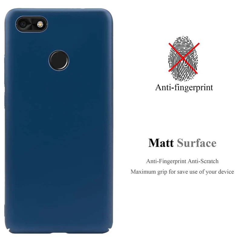 Cadorabo Hülle kompatibel mit Huawei Y6 PRO 2017 Hard Case Schutzhülle in Metall Optik gegen Kratzer und Stöße