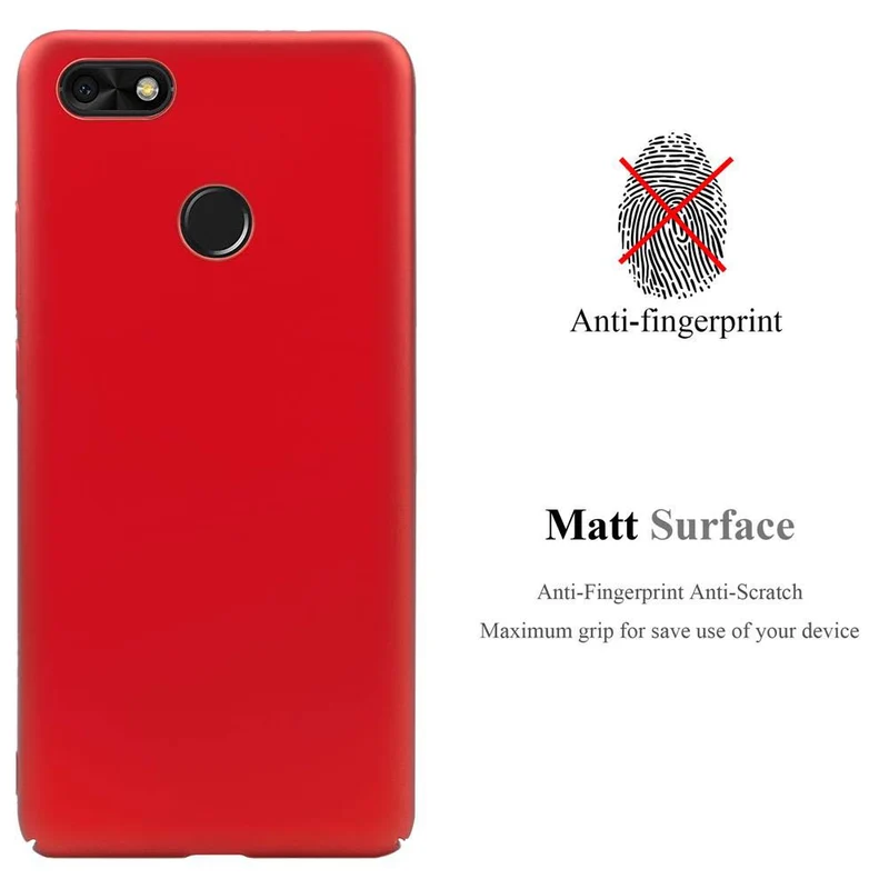 Cadorabo Hülle kompatibel mit Huawei Y6 PRO 2017 Hard Case Schutzhülle in Metall Optik gegen Kratzer und Stöße