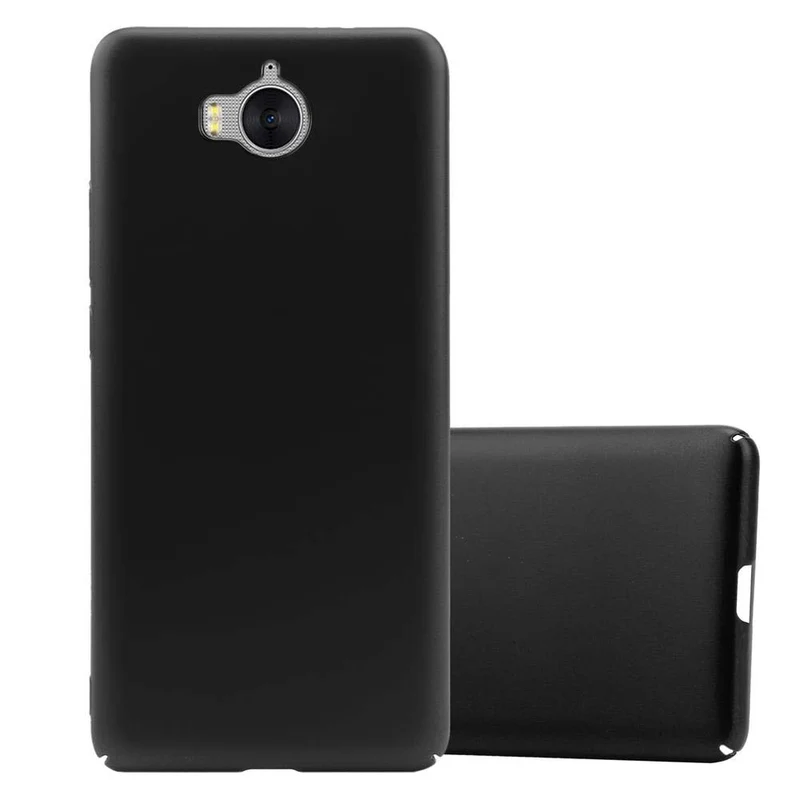 Cadorabo Hülle kompatibel mit Huawei Y5 2017 / Y6 2017 Hard Case Schutzhülle in Metall Optik gegen Kratzer und Stöße