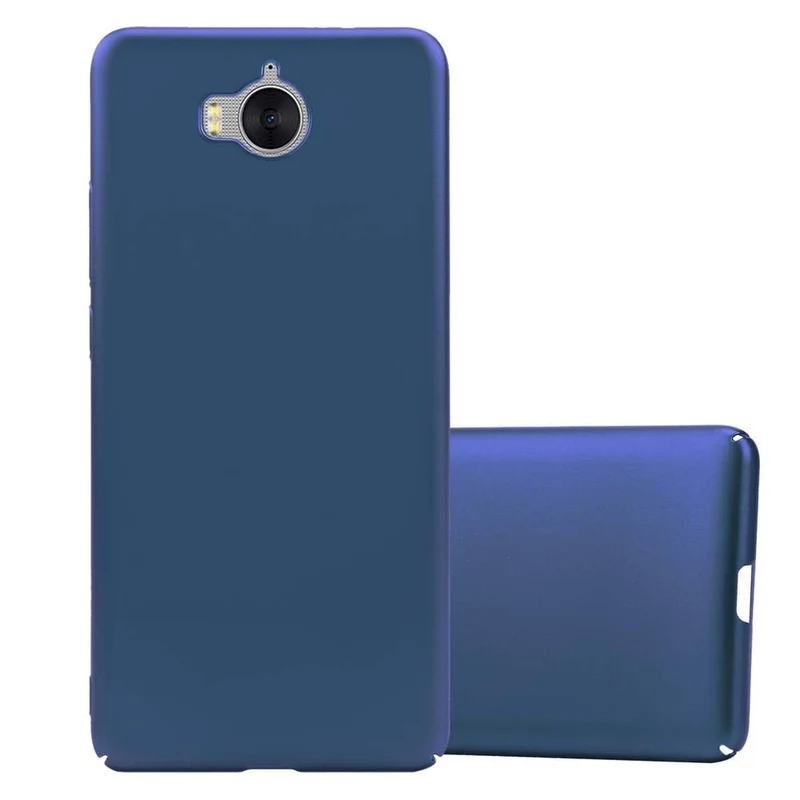Cadorabo Hülle kompatibel mit Huawei Y5 2017 / Y6 2017 Hard Case Schutzhülle in Metall Optik gegen Kratzer und Stöße