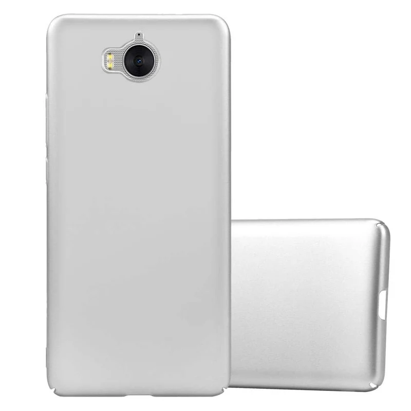 Cadorabo Hülle kompatibel mit Huawei Y5 2017 / Y6 2017 Hard Case Schutzhülle in Metall Optik gegen Kratzer und Stöße