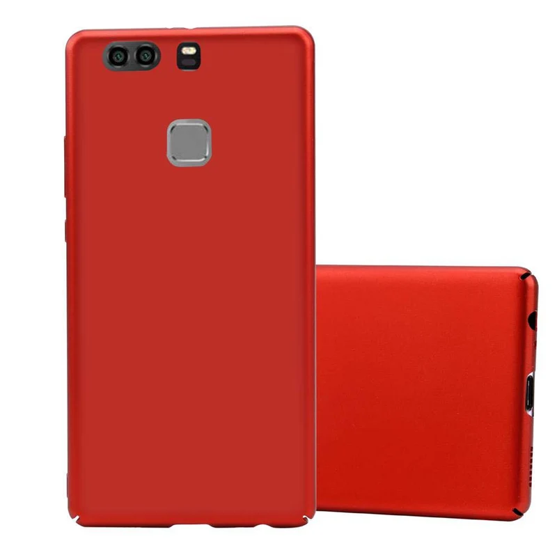 Cadorabo Hülle kompatibel mit Huawei P9 PLUS Hard Case Schutzhülle in Metall Optik gegen Kratzer und Stöße