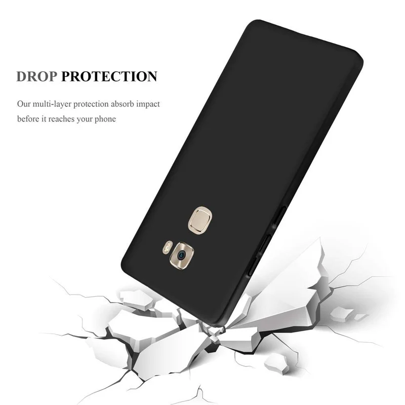 Cadorabo Hülle kompatibel mit Huawei MATE S Hard Case Schutzhülle in Metall Optik gegen Kratzer und Stöße