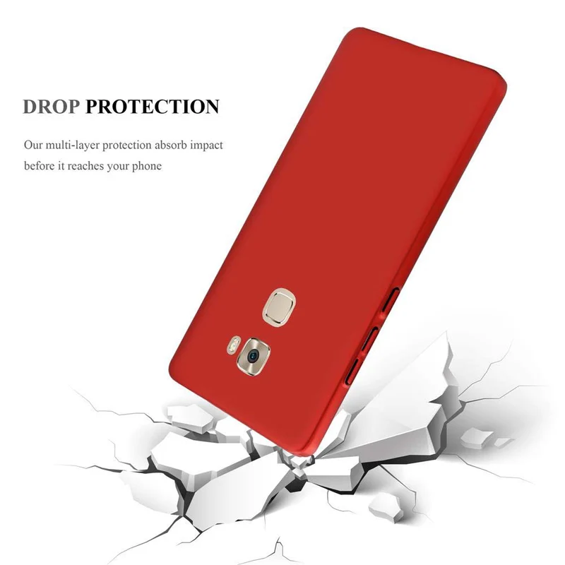 Cadorabo Hülle kompatibel mit Huawei MATE S Hard Case Schutzhülle in Metall Optik gegen Kratzer und Stöße