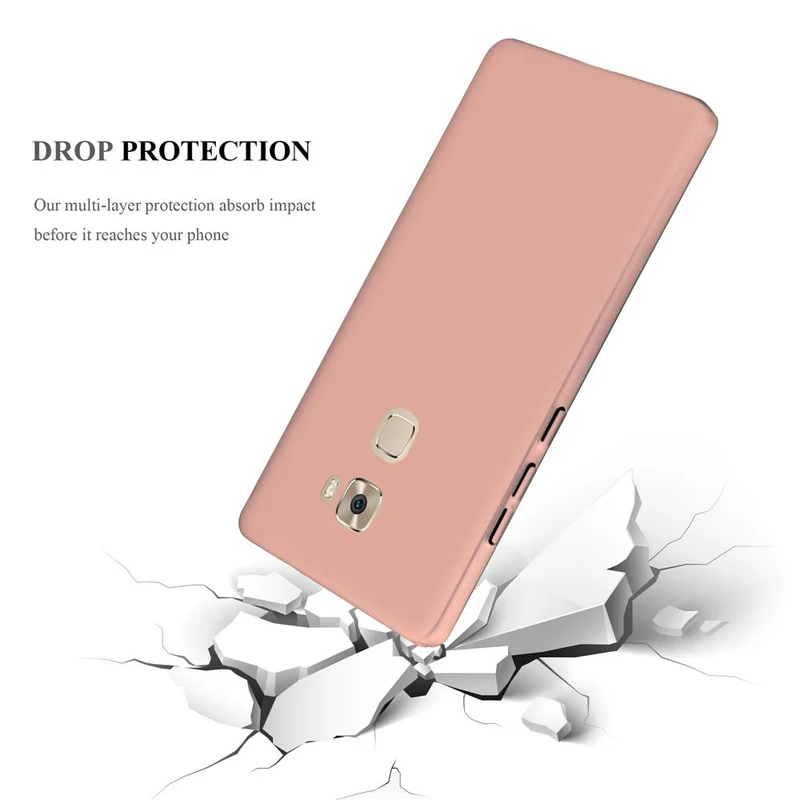 Cadorabo Hülle kompatibel mit Huawei MATE S Hard Case Schutzhülle in Metall Optik gegen Kratzer und Stöße