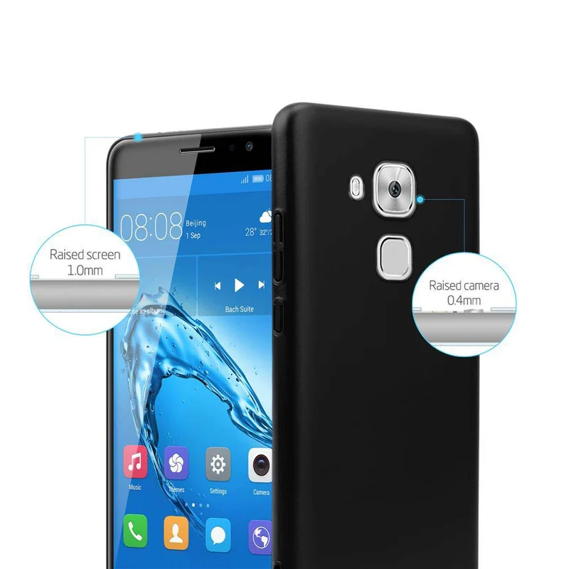 Cadorabo Hülle kompatibel mit Huawei NOVA PLUS Hard Case Schutzhülle in Metall Optik gegen Kratzer und Stöße