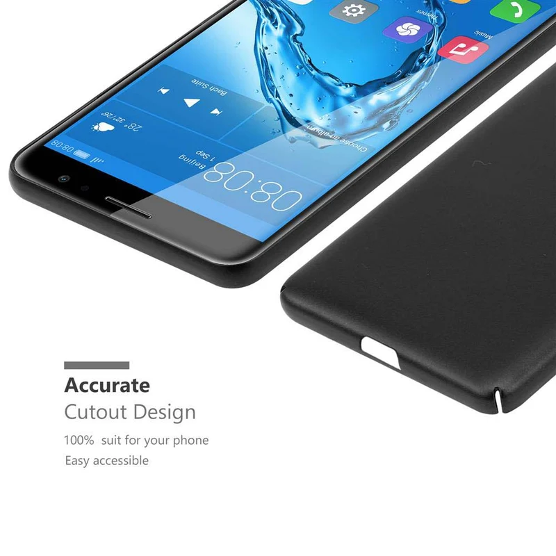 Cadorabo Hülle kompatibel mit Huawei NOVA PLUS Hard Case Schutzhülle in Metall Optik gegen Kratzer und Stöße