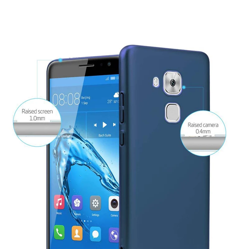 Cadorabo Hülle kompatibel mit Huawei NOVA PLUS Hard Case Schutzhülle in Metall Optik gegen Kratzer und Stöße