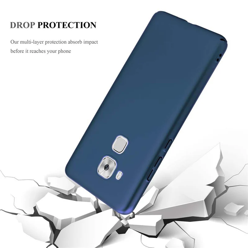 Cadorabo Hülle kompatibel mit Huawei NOVA PLUS Hard Case Schutzhülle in Metall Optik gegen Kratzer und Stöße