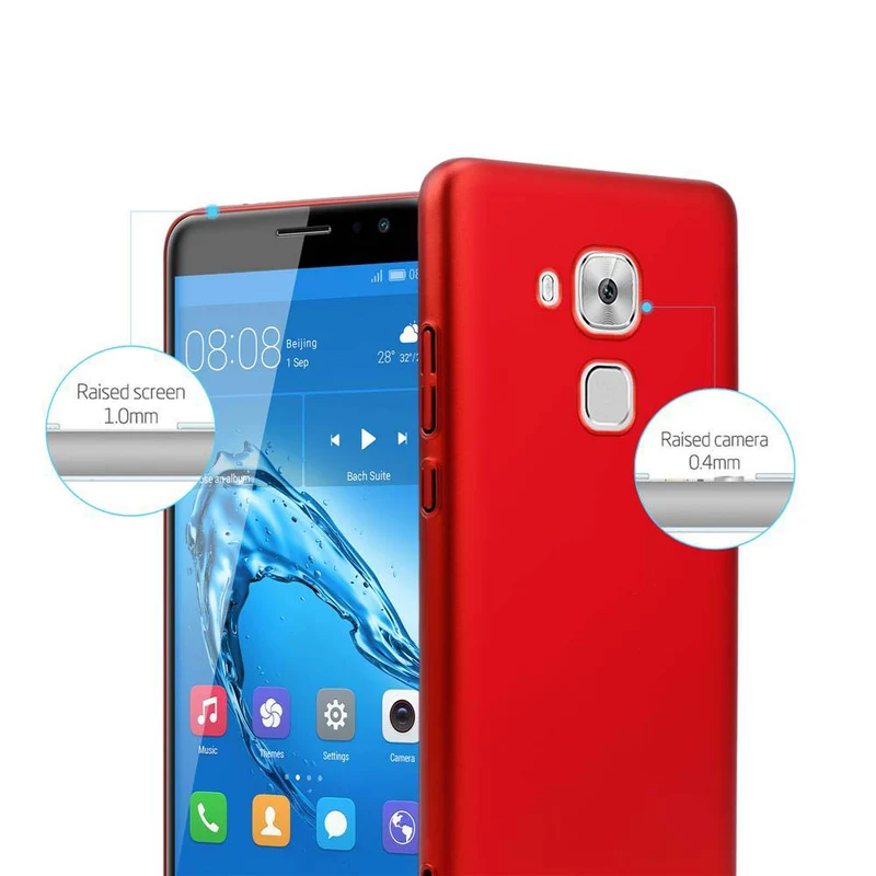 Cadorabo Hülle kompatibel mit Huawei NOVA PLUS Hard Case Schutzhülle in Metall Optik gegen Kratzer und Stöße