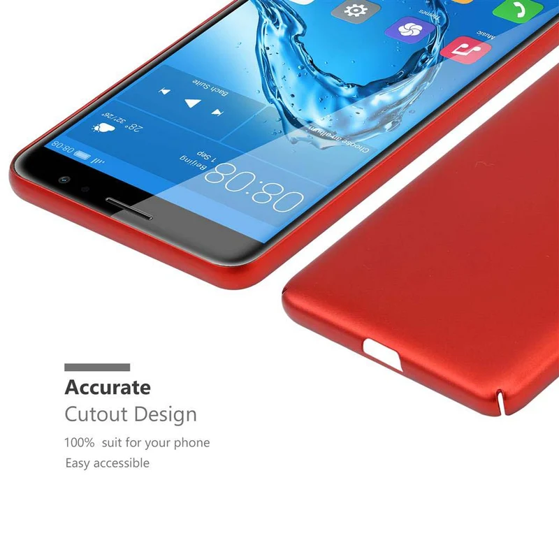 Cadorabo Hülle kompatibel mit Huawei NOVA PLUS Hard Case Schutzhülle in Metall Optik gegen Kratzer und Stöße