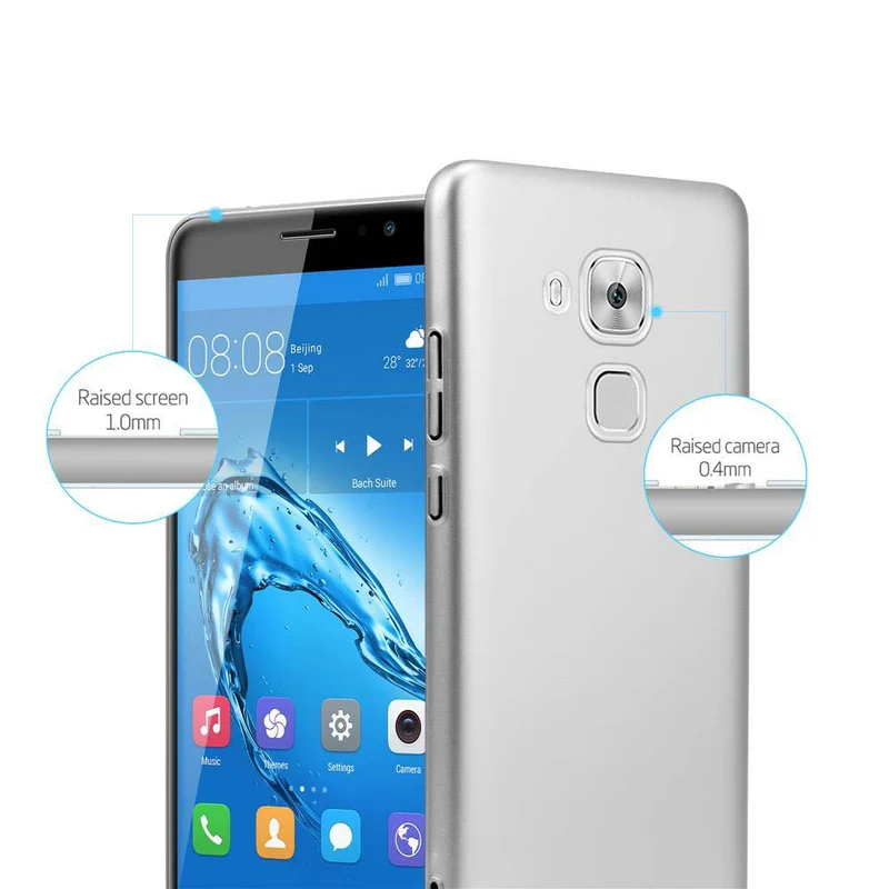 Cadorabo Hülle kompatibel mit Huawei NOVA PLUS Hard Case Schutzhülle in Metall Optik gegen Kratzer und Stöße