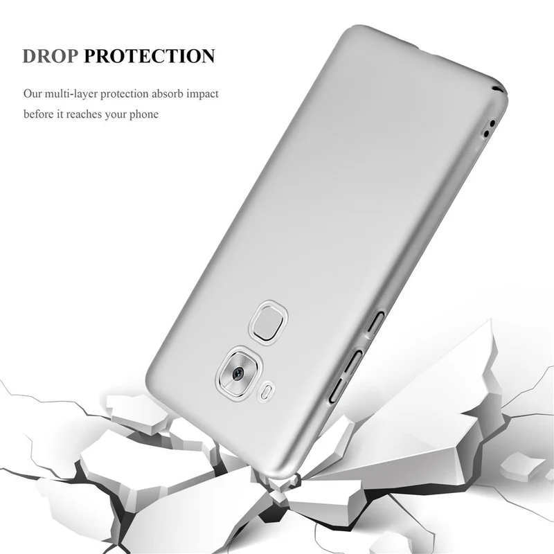 Cadorabo Hülle kompatibel mit Huawei NOVA PLUS Hard Case Schutzhülle in Metall Optik gegen Kratzer und Stöße