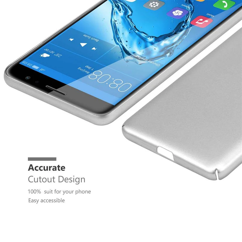Cadorabo Hülle kompatibel mit Huawei NOVA PLUS Hard Case Schutzhülle in Metall Optik gegen Kratzer und Stöße