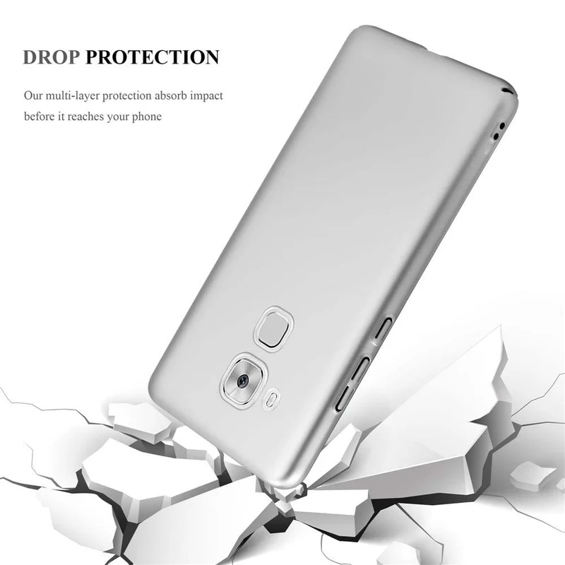 Cadorabo Hülle kompatibel mit Huawei NOVA PLUS Hard Case Schutzhülle in Metall Optik gegen Kratzer und Stöße