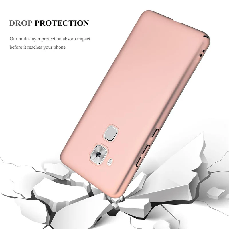 Cadorabo Hülle kompatibel mit Huawei NOVA PLUS Hard Case Schutzhülle in Metall Optik gegen Kratzer und Stöße