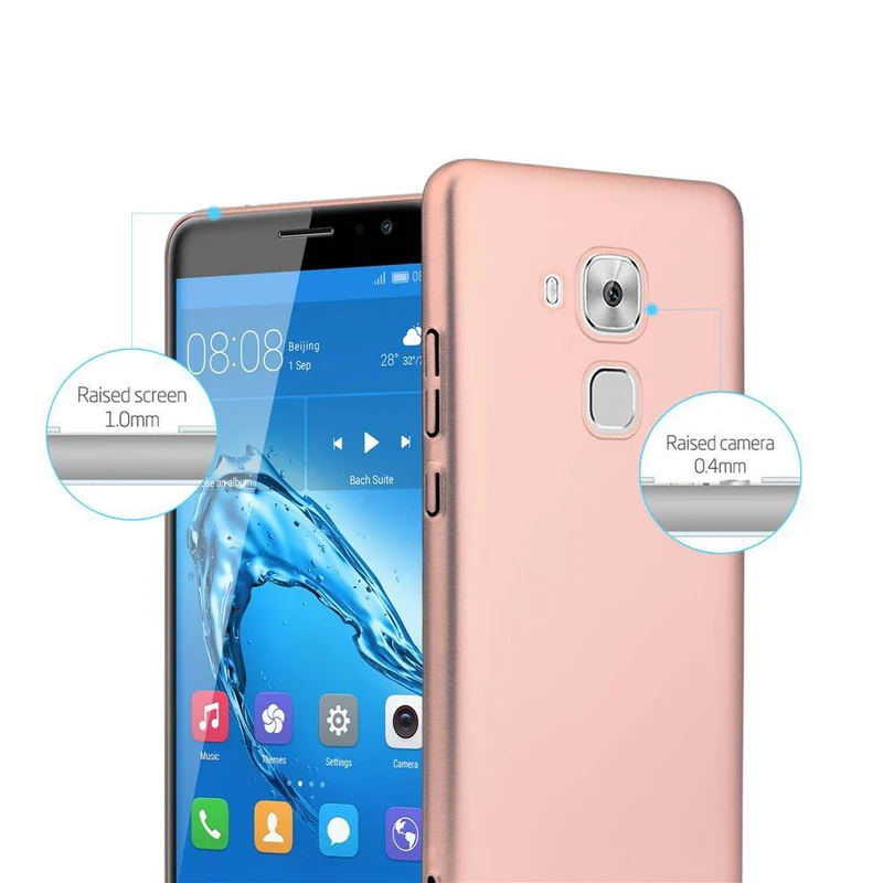 Cadorabo Hülle kompatibel mit Huawei NOVA PLUS Hard Case Schutzhülle in Metall Optik gegen Kratzer und Stöße